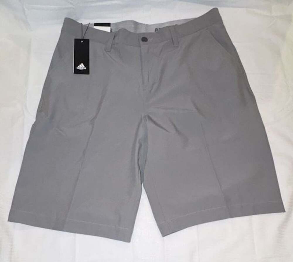 Adidas Ultimate365 Golf Shorts Size 34 Gray Lightweight Athletic New With Tags -